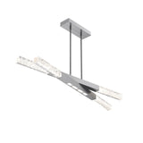 Axis Pivot Linear Chandelier By Hammerton, Size: Medium, Finish: Classic Silver
