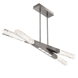 Axis Pivot Linear Chandelier By Hammerton, Size: Medium, Finish: Classic Gunmetal