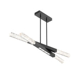 Axis Pivot Linear Chandelier By Hammerton, Size: Medium, Finish: Matte Black