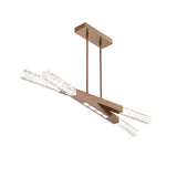 Axis Pivot Linear Chandelier By Hammerton, Size: Medium, Finish: Novel Brass