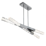 Axis Pivot Linear Chandelier By Hammerton, Size: Medium, Finish: Classic Satin Nickel