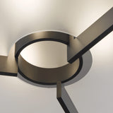Axis Semi-Flush Mount detail in Dark Smoke, by Hubbardton Forge