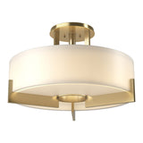 Axis Semi-Flush Mount in Modern Brass by Hubbardton Forge