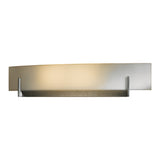 Axis Vanity Light, shown in Dark Smoke, Opal Glass, by Hubbardton Forge