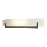 Axis Vanity Light in Bronze, Opal Glass by Hubbardton Forge