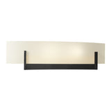 Axis Wall Sconce in Black, Opal Glass by Hubbardton Forge