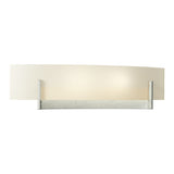 Axis Wall Sconce in Sterling, Opal Glass by Hubbardton Forge