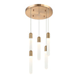 Aydin Pendant 8 Inch Aged Gold Brass