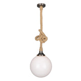 Azores Rope Pendant - Antique Brass