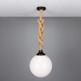 Azores Rope Pendant - Matte Black