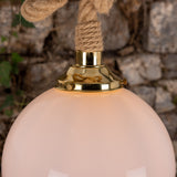 Azores Rope Pendant - Polished Brass