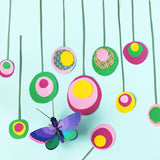 Blue Copper Butterfly Wall Art, styled in an interior