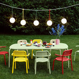 Bolleke Hanging Lamp - strung over a garden dining table