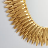 Broche 31.25'' Integrated LED Antique Gold Mirror by Crystorama