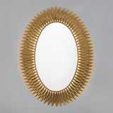 Broche 31.25'' Integrated LED Antique Gold Mirror by Crystorama