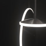 Chrona Dish Horizontal Pendant Light, Finish: Steel