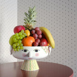 Bjørn Wiinblad Eva Bowl on Stand, Soft Pink, Ø: 9.4" By Bjorn Wiinblad
