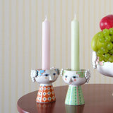 Bjørn Wiinblad Eva Candleholder, Terracotta, H: 3.7" By Bjorn Wiinblad