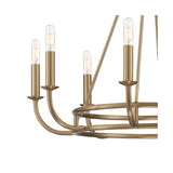 Bailey Chandelier 28" Aged Brass