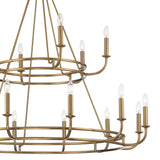 Bailey Chandelier 48" Aged Brass
