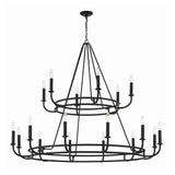 Bailey Chandelier 48" Matte Black