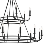 Bailey Chandelier 48" Matte Black