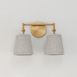 Baja Vanity Light Natural Aged Brass by Maxim Lighting