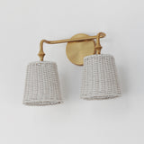 Baja Vanity Light Natural Aged Brass by Maxim Lighting