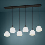 Balmes Linear Multiple Pendant Suspension 6 Lights By Eglo - Lifestyle View4