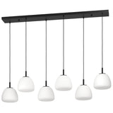 Balmes Linear Multiple Pendant Suspension 6 Lights By Eglo