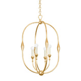 Baltic Lantern - 20 Inch - Vintage Gold Leaf by Hudson Valley