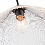 Baltic Pendant Light Black Clear By Artcraft Detailed View1