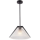 Baltic Pendant Light Black Clear By Artcraft Detailed View2