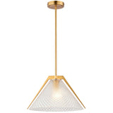 Baltic Pendant Light Brass Clear By Artcraft