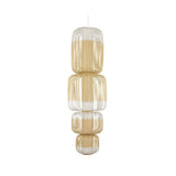 Bamboo 4 Light Suspension by Forestier, Finish: White, , | Casa Di Luce Lighting