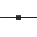 Banda Vanity Light Medium Matte Black By Visual Comfort Main View 1