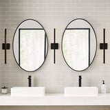 Banda Vanity Light Small Matte Black By Visual Comfort Lifestyle View 1