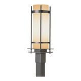 Banded Outdoor Post Lantern, shown in Coastal Natural Iron, by Hubbardton Forge