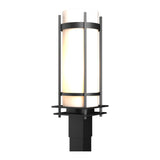 Banded Outdoor Post Lantern in Coastal Black by Hubbardton Forge
