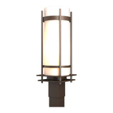 Banded Outdoor Post Lantern in Coastal Bronze by Hubbardton Forge