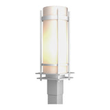 Banded Outdoor Post Lantern in Coastal White by Hubbardton Forge