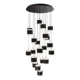 Banded Round Multi-Light Suspension