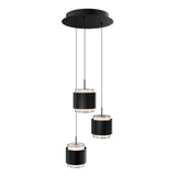 Banded Round Multi-Light Suspension