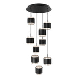 Banded Round Multi-Light Suspension