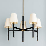 Banyan Chandelier Black Aged Brass By Mitzi With Light