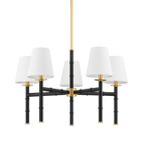 Banyan Chandelier Black Aged Brass By Mitzi