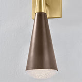 Barcelona Wall Sconce Vintage Brass Bronze By Corbett Detailed View