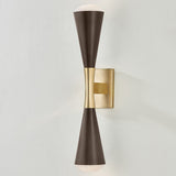 Barcelona Wall Sconce Vintage Brass Bronze By Corbett With Light
