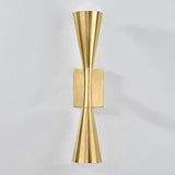 Barcelona Wall Sconce Vintage Brass By Corbett Front View