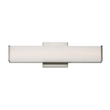Baritone LED Bath Vanity by ET2 - 18 Inch, Satin Nickel